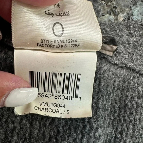 BCBGMAXAZRIA | Charcoal Grey Wool & Cashmere Blend Sweater Size S Small - Picture 5 of 8